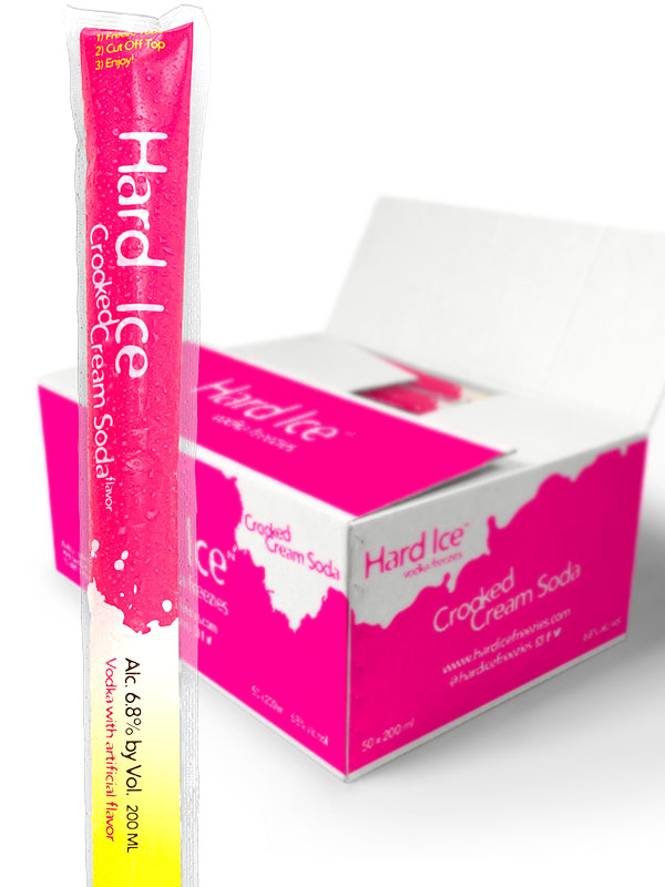 Hard Ice Vodka Freezie-Cream Soda 50 Pk