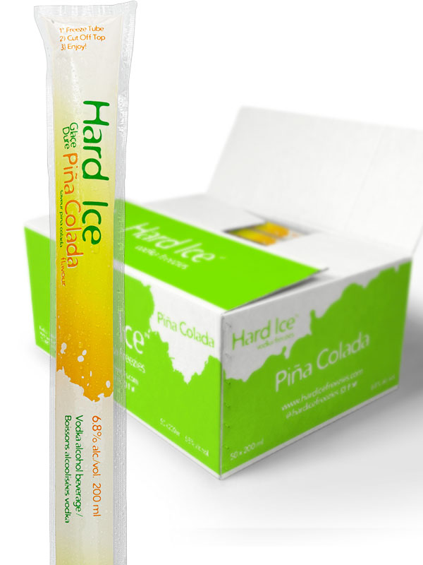 Hard Ice Vodka Freezie Pina Colada 50 Pk