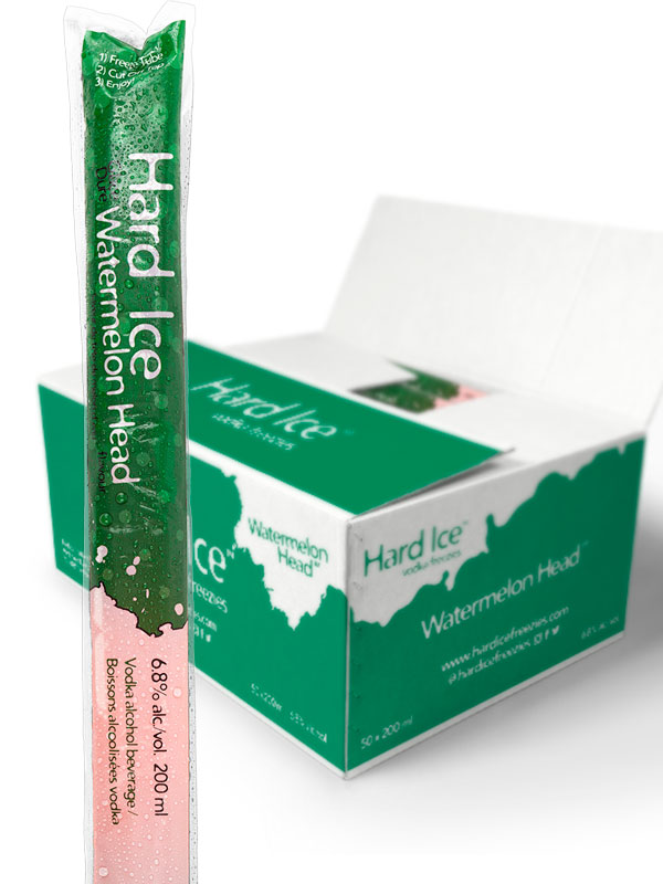 Hard Ice Vodka Freezie Watermelon 50 Pk