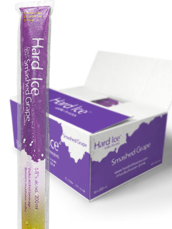 Hard Ice Vodka Freezie Grape 50 Pk